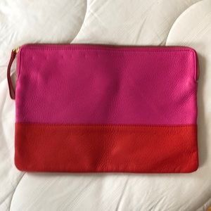 Gap leather colour blocked pouch or wristlet!